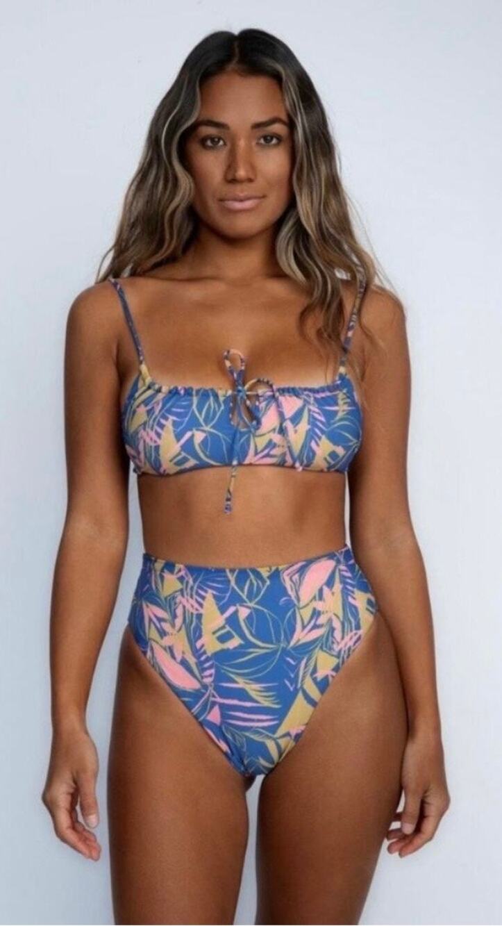 Skatie X Salty Blonde• ‘Monroe’ Bikini Bottom in Anguilla